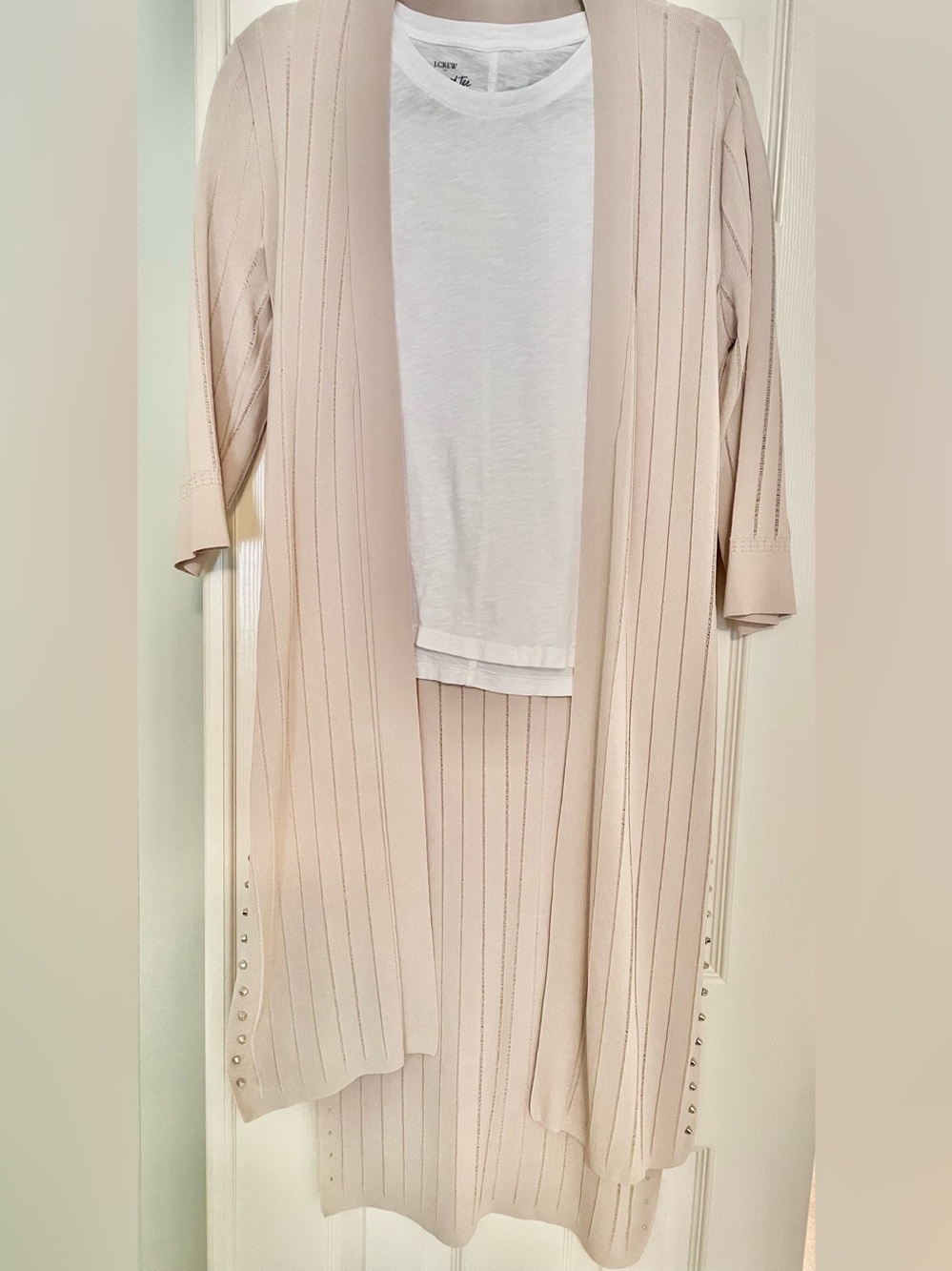 Joseph Ribkoff Ribbed Open-Front Cardigan
